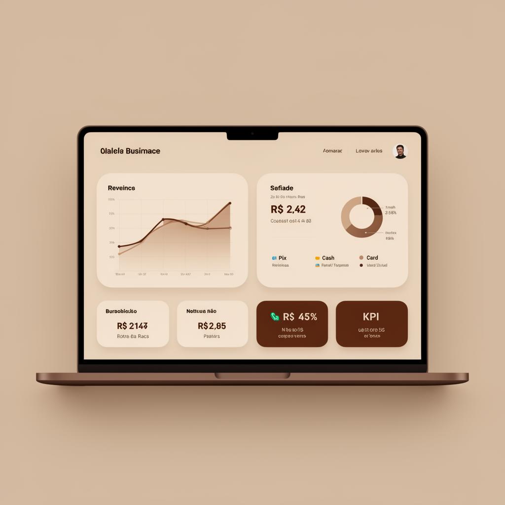 Tela do Liés Vendas: Dashboard financeiro